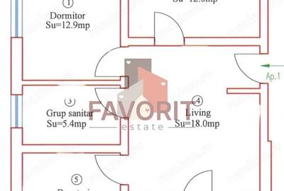 Apartament cu 3 camere semidecomandat în Remetea Mare - 5