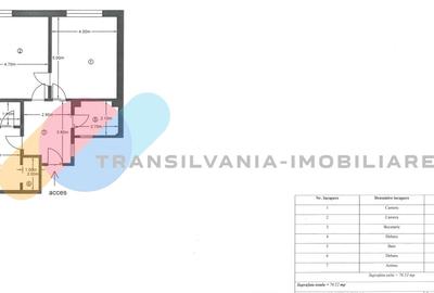 Apartament 76,52 Mp, 3 min de Parcul central, Zona Eremia Grigorescu - 2