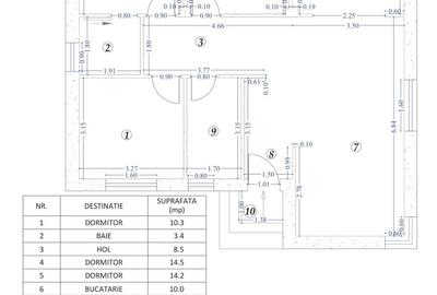 Casă individuală cu 4 camere cu Teren 440 Mp în Frumușani - 3