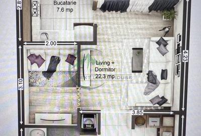 Studio bloc nou, parcare si boxa - 12