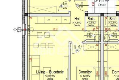 Apartament cu 3 camere decomandat în Cristian - 12