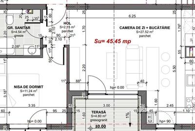 2 camere, 45mp  - partial finisat, perfect de amenajat - 4