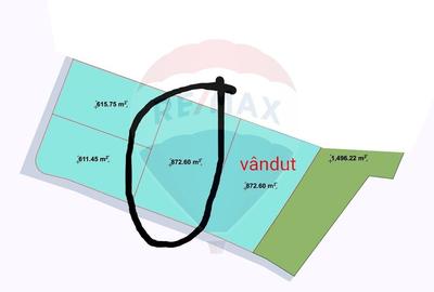 Parcelă 872.6 mp, intravilan Chinteni, duplex sau casă individuală - 1