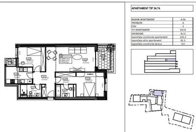 Apartament cu 3 camere decomandat în Eminescu - 4