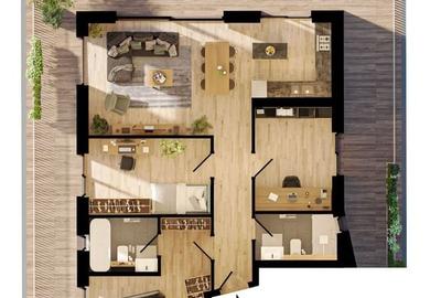 Apartamente de 3 camere + terase mari, finisaje de lux, Ultracentral - 4