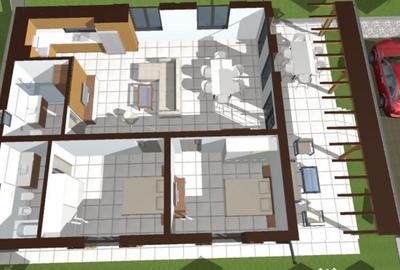 Casă cu 3 camere cu Teren 650 Mp în Central - 9