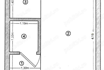 Toporasi-Branistari,Iacob Andrei, sector 5, garsoniera-etaj 1 din P+4, bloc civilizat - 3