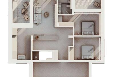 Apartament cu 3 camere în Bucureștii Noi - 13