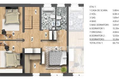 Casa de inchiriat , Voronet, zona exclusiv de case - 2