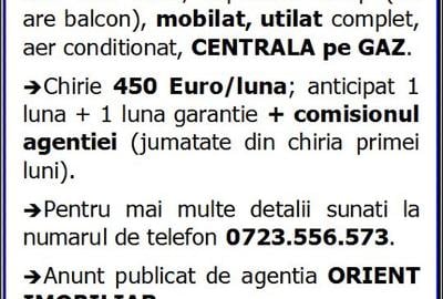 Km 4, Poarta 6, 2 camere, etaj 1, mobilat, gaze, inchirieri Constanta - 2