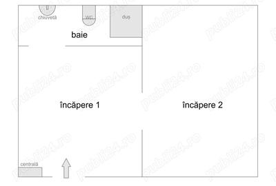 Spa?iu de birou - NOU renovat 2 incaperi, centrala gaz - 1