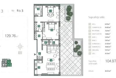 Apartament cu 3 camere decomandat în Străulești - 8