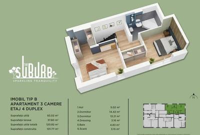 Apartament cu 3 camere decomandat în Nord - 18