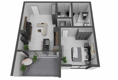 Apartament 2 camere -Mamaia  O.B.A LAKE- Proiect finalizat- Loc parcare inclus - 2