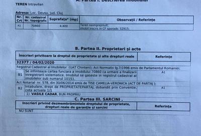 Teren de 4400 mp, în Chinteni - 3