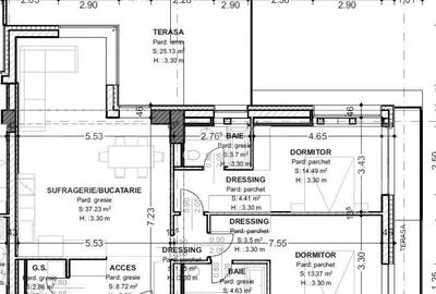 Apartament 3 camere, 93,5 mp, terasa 32,5 mp, zona centrala - 1