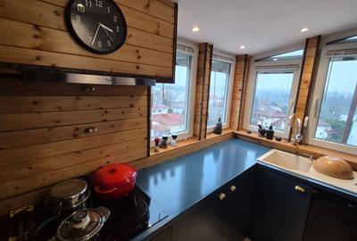 Penthouse cu 3 camere decomandat, mobilat în Sisești - 18
