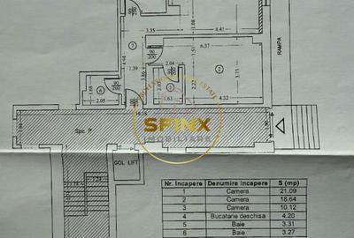 Apartament cu 3 camere în Central