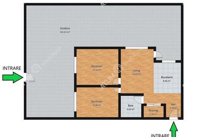 Apartament cu 3 camere si gradina 105 mp in Calea Cisnadie din Sibiu - 7