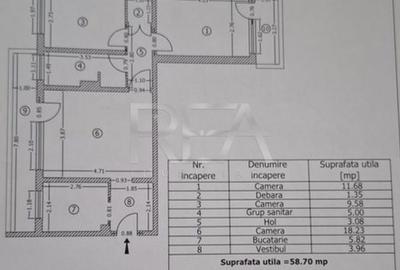 Apartament cu 3 camere semidecomandat, mobilat în Drumul Taberei - 3