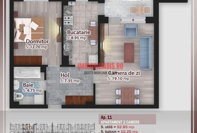 Apartament cu 2 camere în Ozana - 3