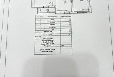 Apartament cu 3 camere decomandat în Roșu