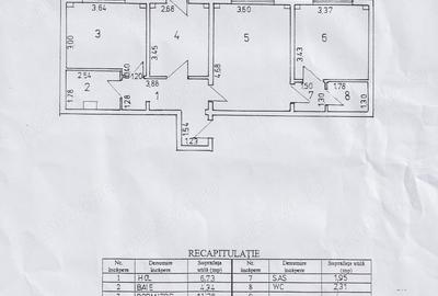 Apartament cu 3 camere semidecomandat în Plantelor - 2