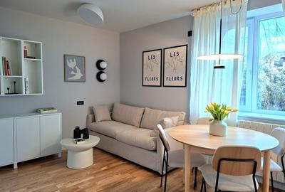Apartament cu 2 camere semidecomandat, mobilat în Floreasca
