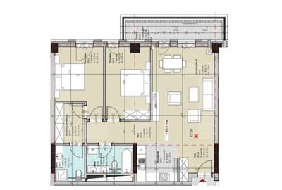 Apartament cu 3 camere semidecomandat în Zorilor