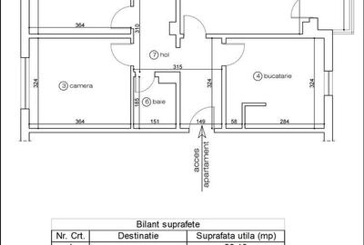 Apartament cu 3 camere decomandat în Vlahuță