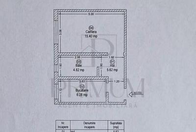 Apartament 1 Camera - Decomandat - Mobilat si Utilat - Bucat - 6