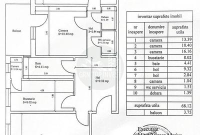Apartament cu 3 camere decomandat, mobilat în Vasile Aaron - 18