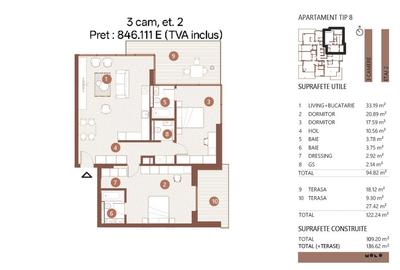 Apartament cu 3 camere decomandat în Floreasca - 13