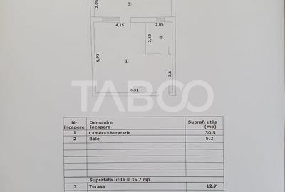 Studio in suprafata de 36 mp + 13 mp terasa nou finisaje premium - 1