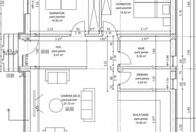 Casa individuala cu trei camere P+M, teren 400mp - 10