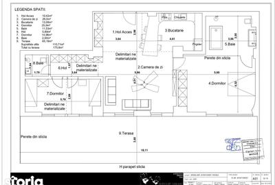 Apartament cu 3 camere, mobilat în Central - 19