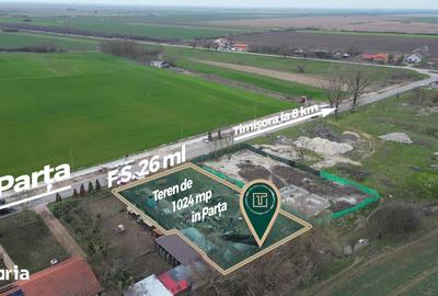 Teren de 1024 mp, în Parța