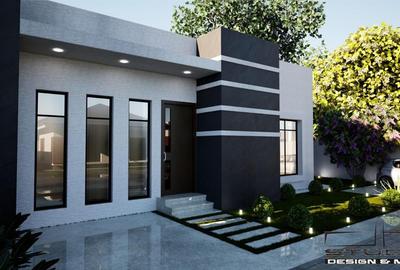 Casa individuala parter - 4 camere - 2 bai - 420 mp teren - 13