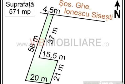 Baneasa - Sisesti Stradal, teren intravilan, suprafata 571 mp - 3