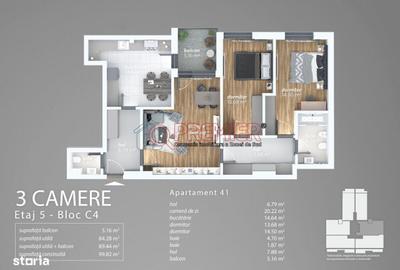Apartament cu 3 camere în Berceni - 10