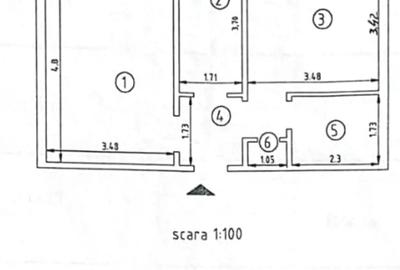 Apartament cu 2 camere decomandat în Nicolina - 10