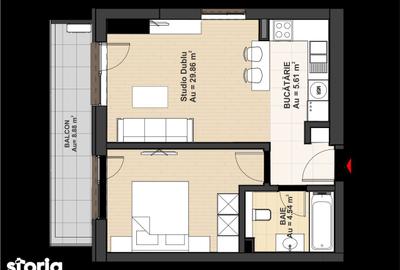 Apartament cu 2 camere în Central - 12