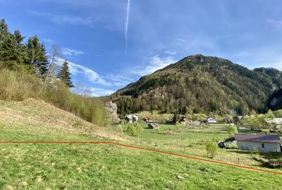 Teren panoramic insorit, utilitati, panta mica si padure, turism sau vacanta - 2