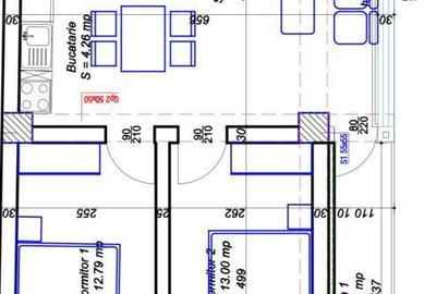 Apartament cu 3 camere în Central