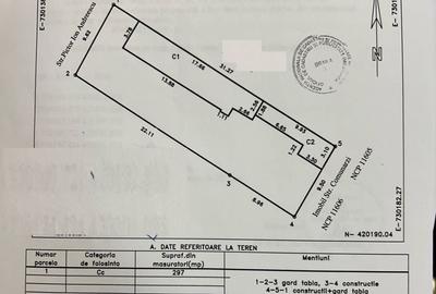 Teren Construcții intravilan de 297 mp, în Buzaului - 1