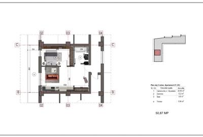 Apartament cu 2 camere decomandat în Nicolae Grigorescu