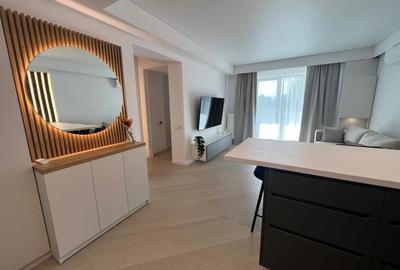 Apartament cu 2 camere semidecomandat, mobilat în Pipera