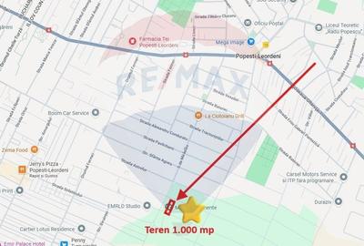Teren intravilan de 1000 mp, în Central