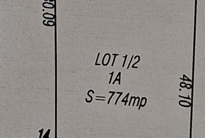 Teren de 774 mp, în Movilița