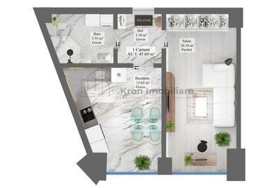 Apartament- 1 Camera - 3